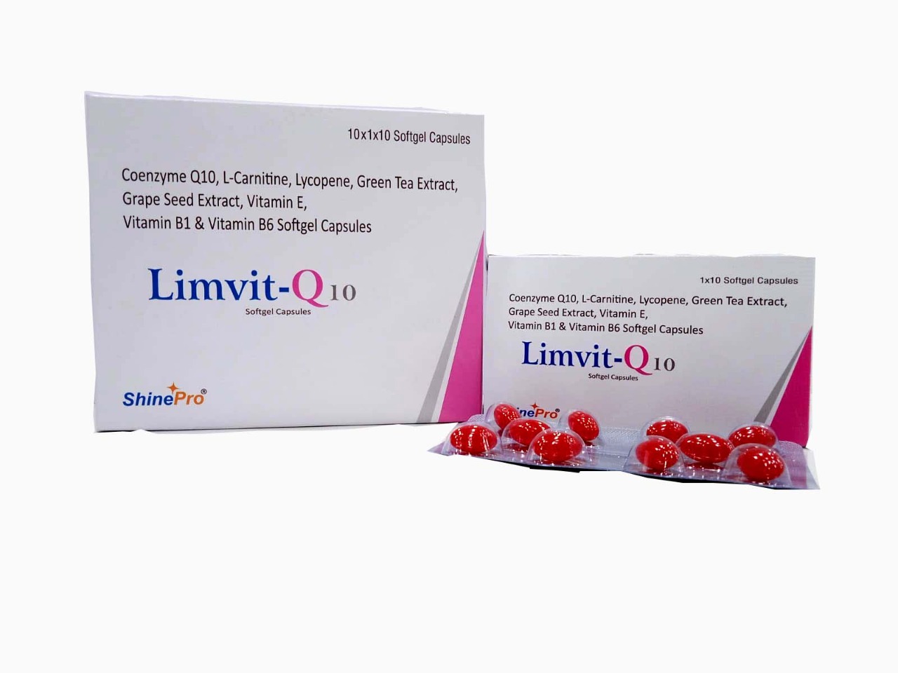 Coenzyme  L Carnitine  Lycopene  Green  and Grape seed Extract  Soft gel Capsule
